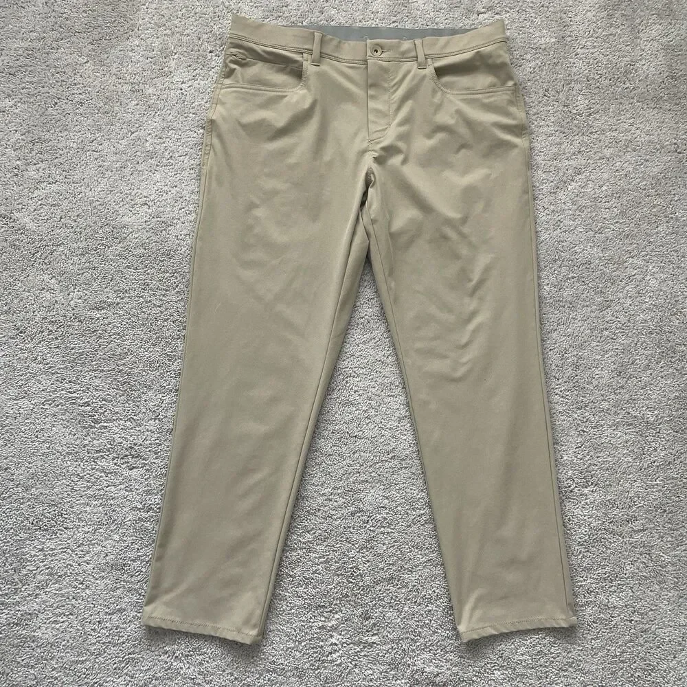 Tommy Bahama Lightweight Pants Mens 36x30 Khaki Beige Stretch